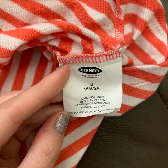 Coral Striped Skirt - Picture 3 of 4